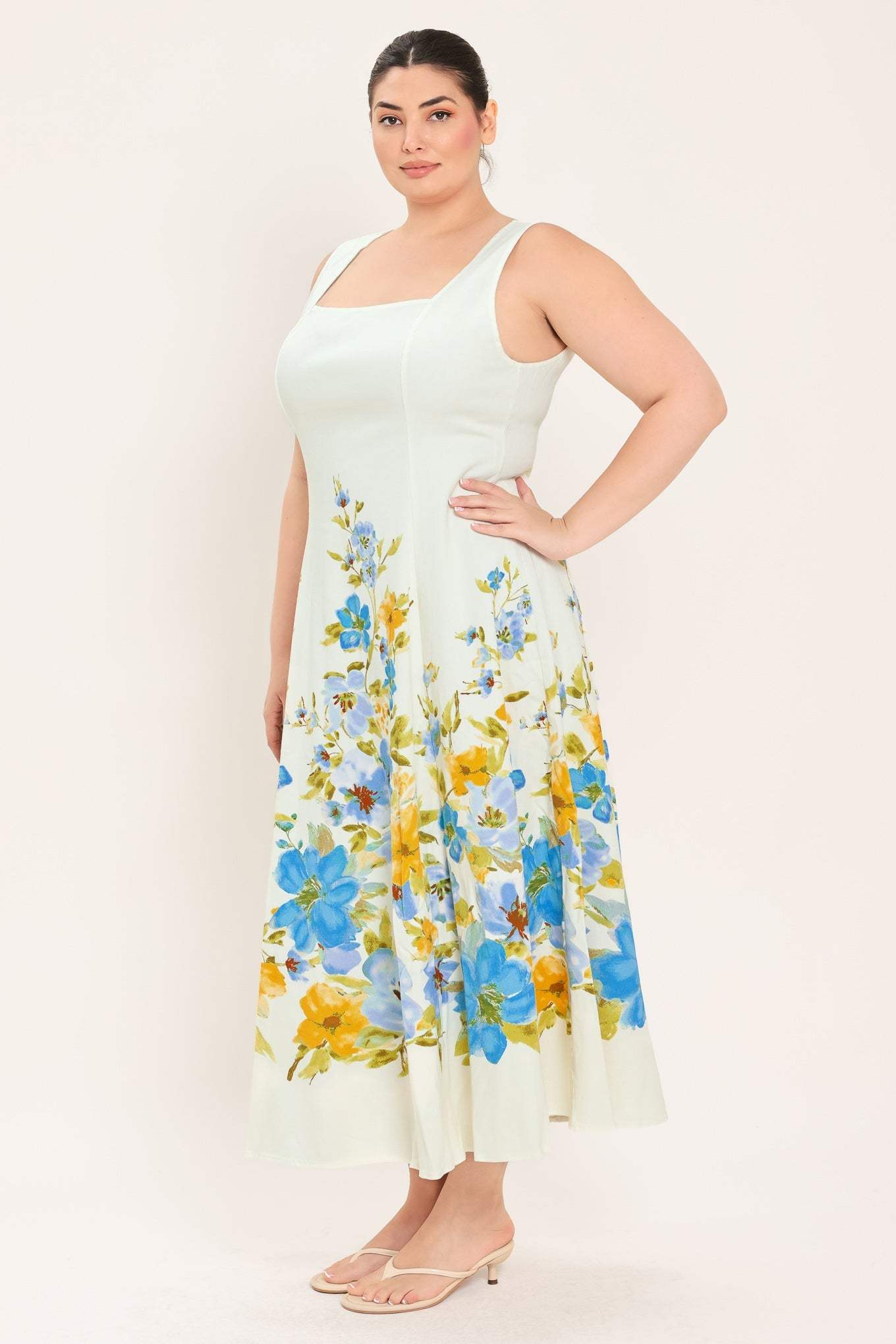 DREAMING OF THE COAST WOVEN MIDI DRESS - Flying Tomato - Flyclothing LLC