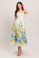 DREAMING OF THE COAST WOVEN MIDI DRESS - Flying Tomato - Flyclothing LLC