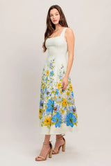 DREAMING OF THE COAST WOVEN MIDI DRESS - Flying Tomato - Flyclothing LLC
