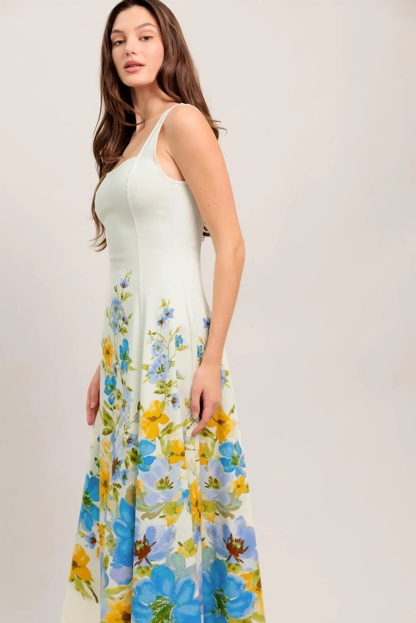 DREAMING OF THE COAST WOVEN MIDI DRESS - Flying Tomato - Flyclothing LLC