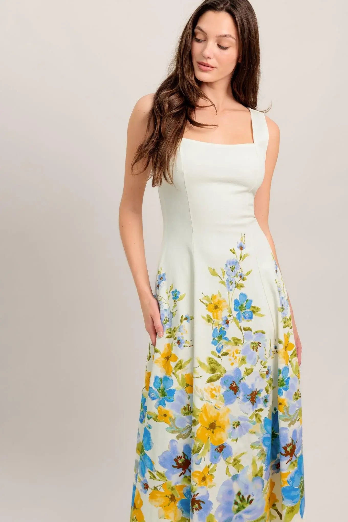 DREAMING OF THE COAST WOVEN MIDI DRESS - Flying Tomato - Flyclothing LLC