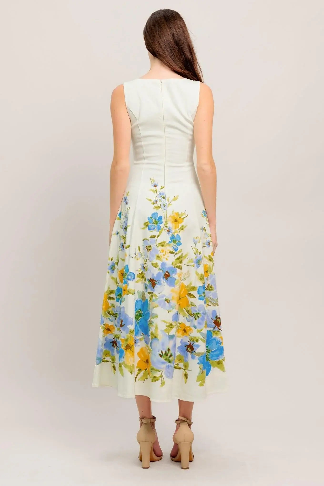 DREAMING OF THE COAST WOVEN MIDI DRESS - Flying Tomato - Flyclothing LLC