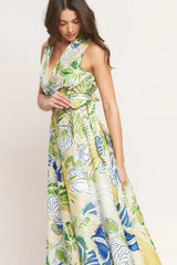 LAGOON FLOW WOVEN MIDI DRESS - Flying Tomato - Flyclothing LLC