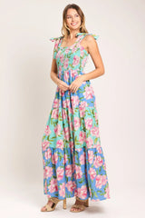 PASTEL GLOW WOVEN MAXI DRESS - Flying Tomato - Flyclothing LLC