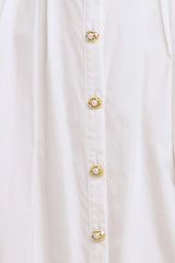 HEART OF WHITE WOVEN MIDI DRESS - Flying Tomato - Flyclothing LLC