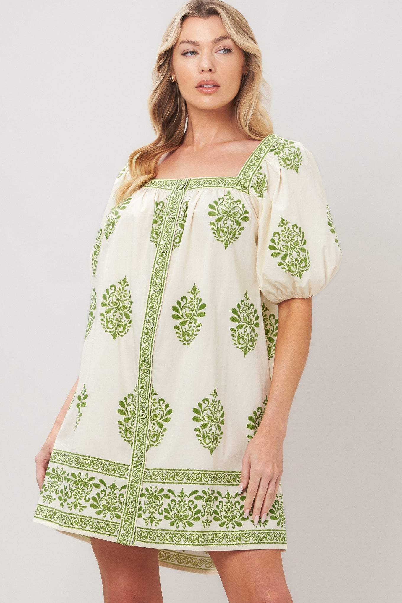 SWEET MEADOW WOVEN MINI DRESS - Flying Tomato - Flyclothing LLC