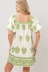 SWEET MEADOW WOVEN MINI DRESS - Flying Tomato - Flyclothing LLC