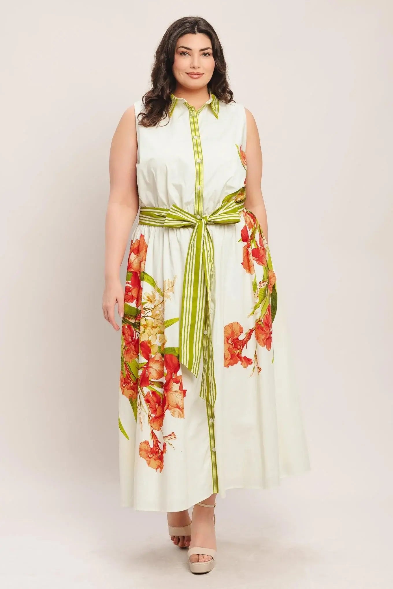 SPRING HEIRLOOM WOVEN MIDI DRESS - Flying Tomato - Flyclothing LLC