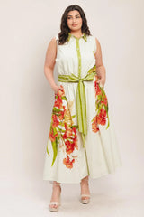 SPRING HEIRLOOM WOVEN MIDI DRESS - Flying Tomato - Flyclothing LLC