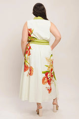 SPRING HEIRLOOM WOVEN MIDI DRESS - Flying Tomato - Flyclothing LLC