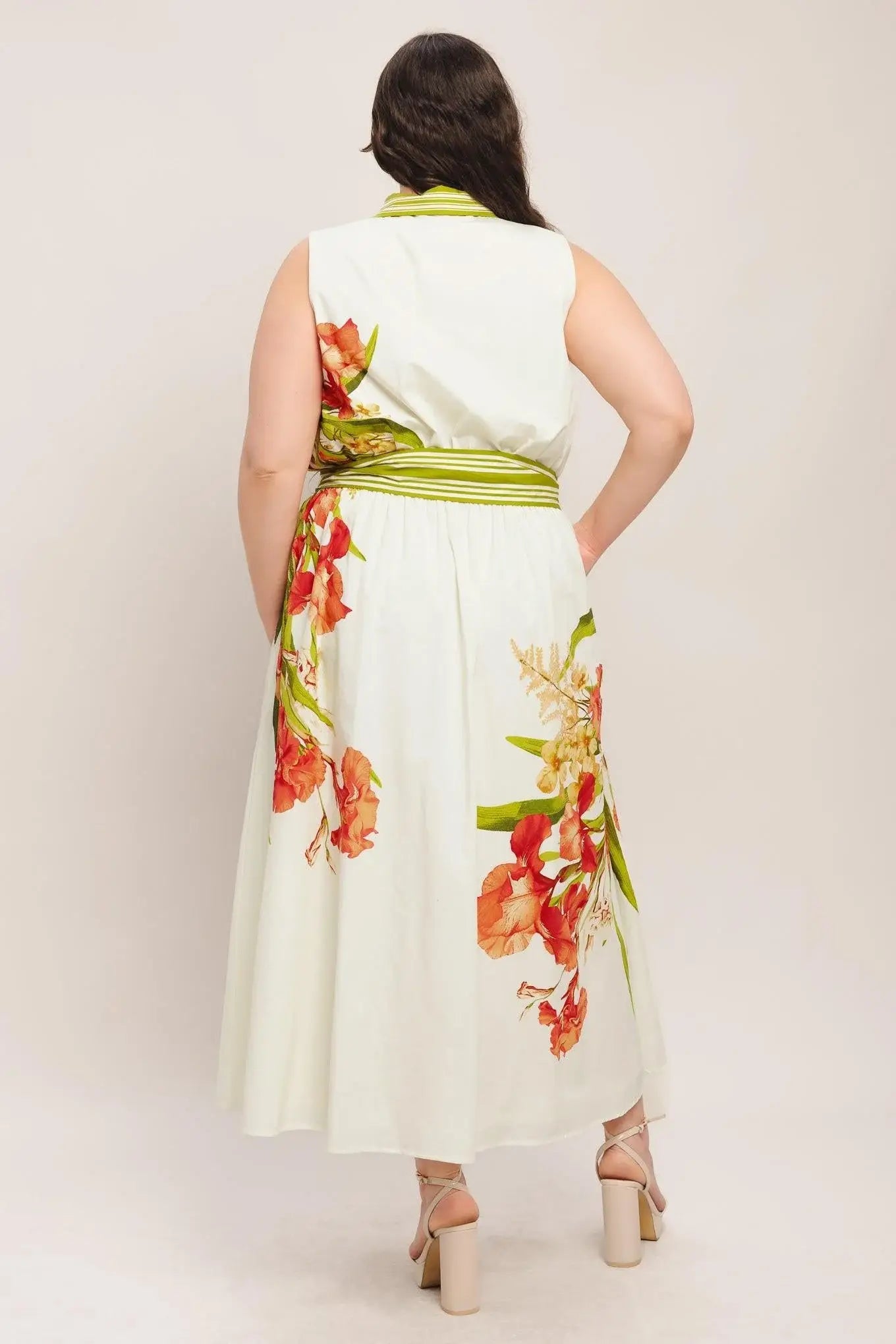 SPRING HEIRLOOM WOVEN MIDI DRESS - Flying Tomato - Flyclothing LLC