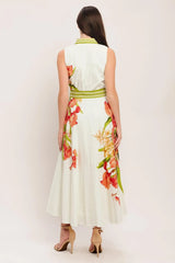 SPRING HEIRLOOM WOVEN MIDI DRESS - Flying Tomato - Flyclothing LLC