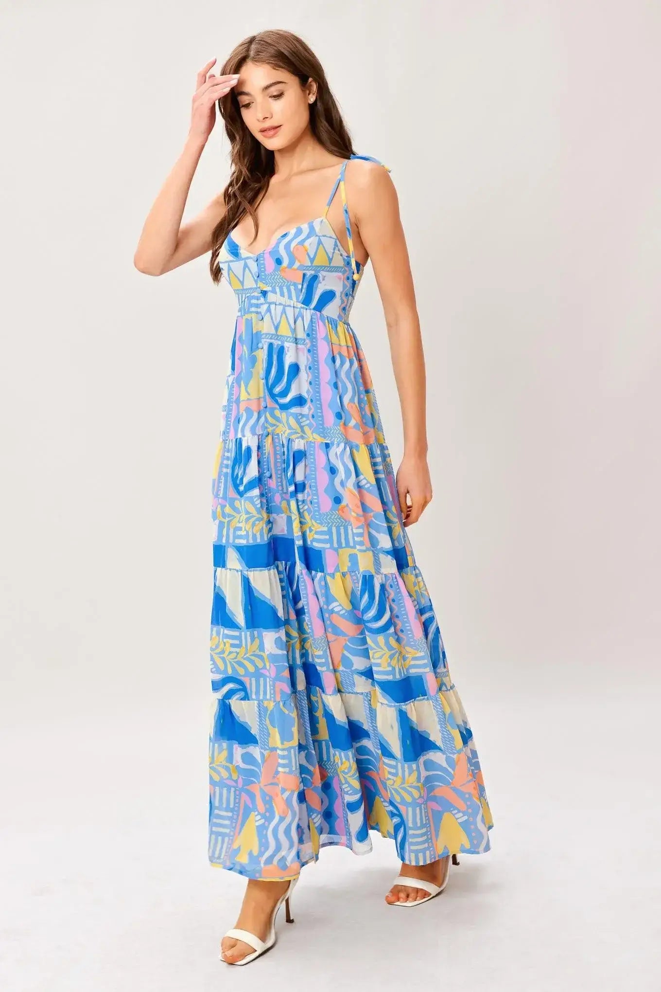 SEASIDE LOVE FLOW WOVEN MAXI DRESS - Flying Tomato - Flyclothing LLC