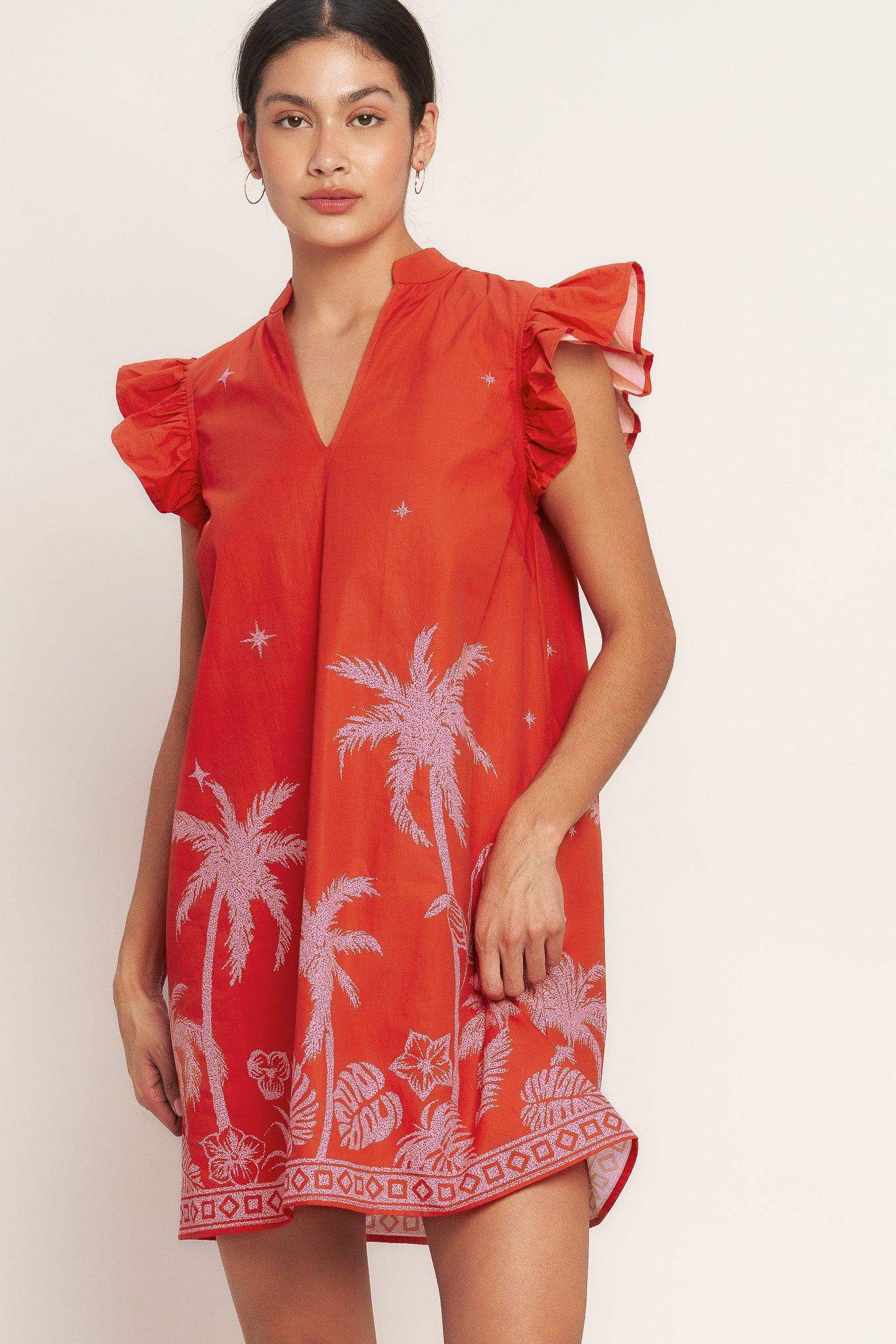 ISLAND STATE OF MIND WOVEN MINI DRESS - Flying Tomato - Flyclothing LLC