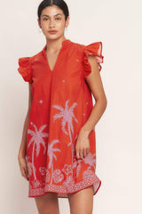 ISLAND STATE OF MIND WOVEN MINI DRESS - Flying Tomato - Flyclothing LLC