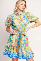 MEET ME IN PARADISE WOVEN MINI DRESS - Flying Tomato - Flyclothing LLC
