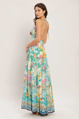 CAPRI SAIL AWAY WOVEN MAXI DRESS - Flying Tomato - Flyclothing LLC