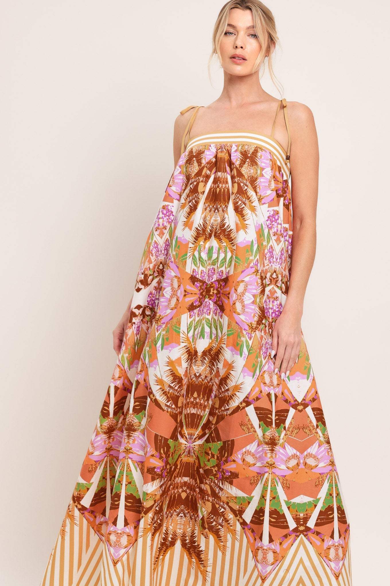 PALM OASIS WOVEN MAXI DRESS