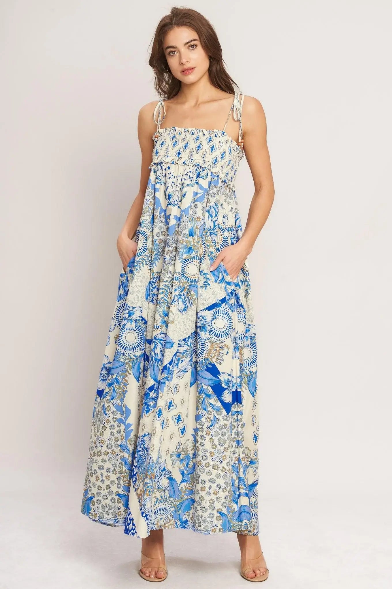 COASTAL DREAM WOVEN MAXI DRESS - Flying Tomato - Flyclothing LLC