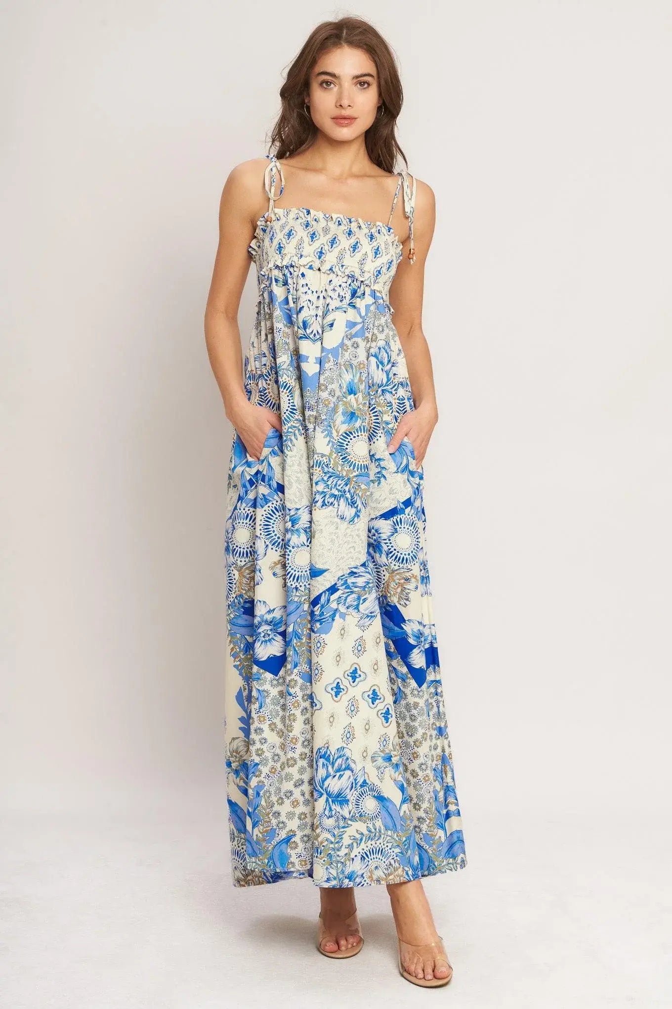 COASTAL DREAM WOVEN MAXI DRESS - Flying Tomato - Flyclothing LLC