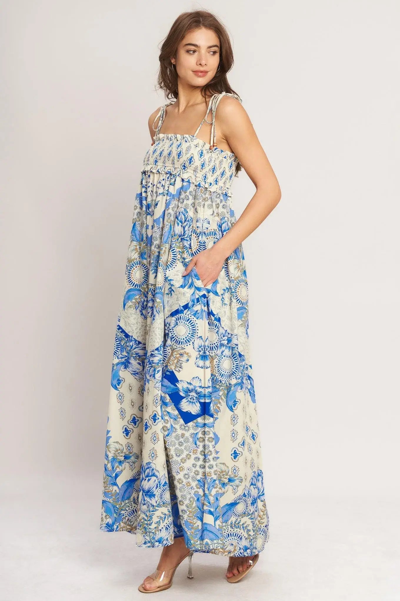 COASTAL DREAM WOVEN MAXI DRESS - Flying Tomato - Flyclothing LLC