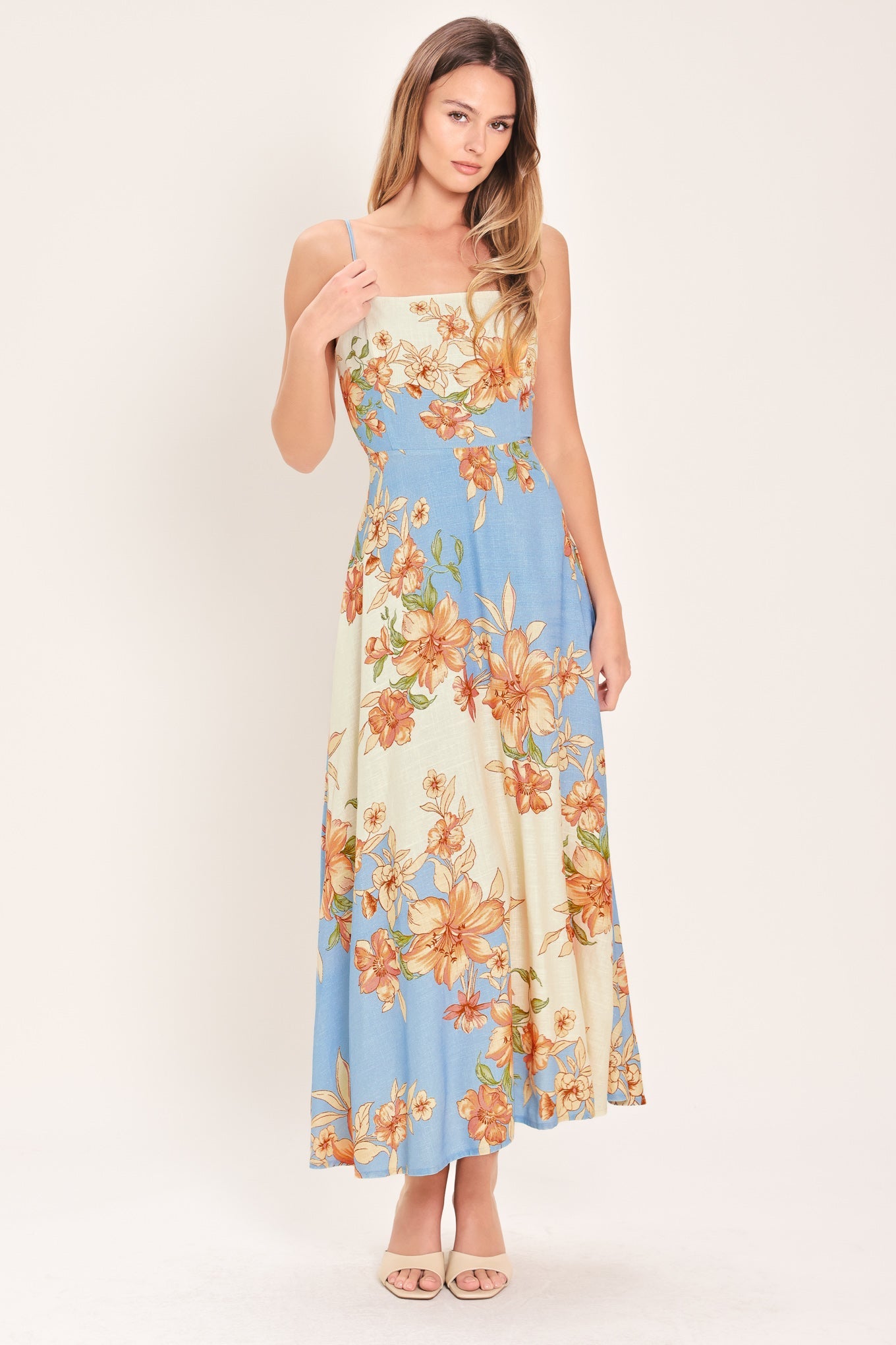 SUMMER SERENADE WOVEN MIDI DRESS - Flying Tomato - Flyclothing LLC