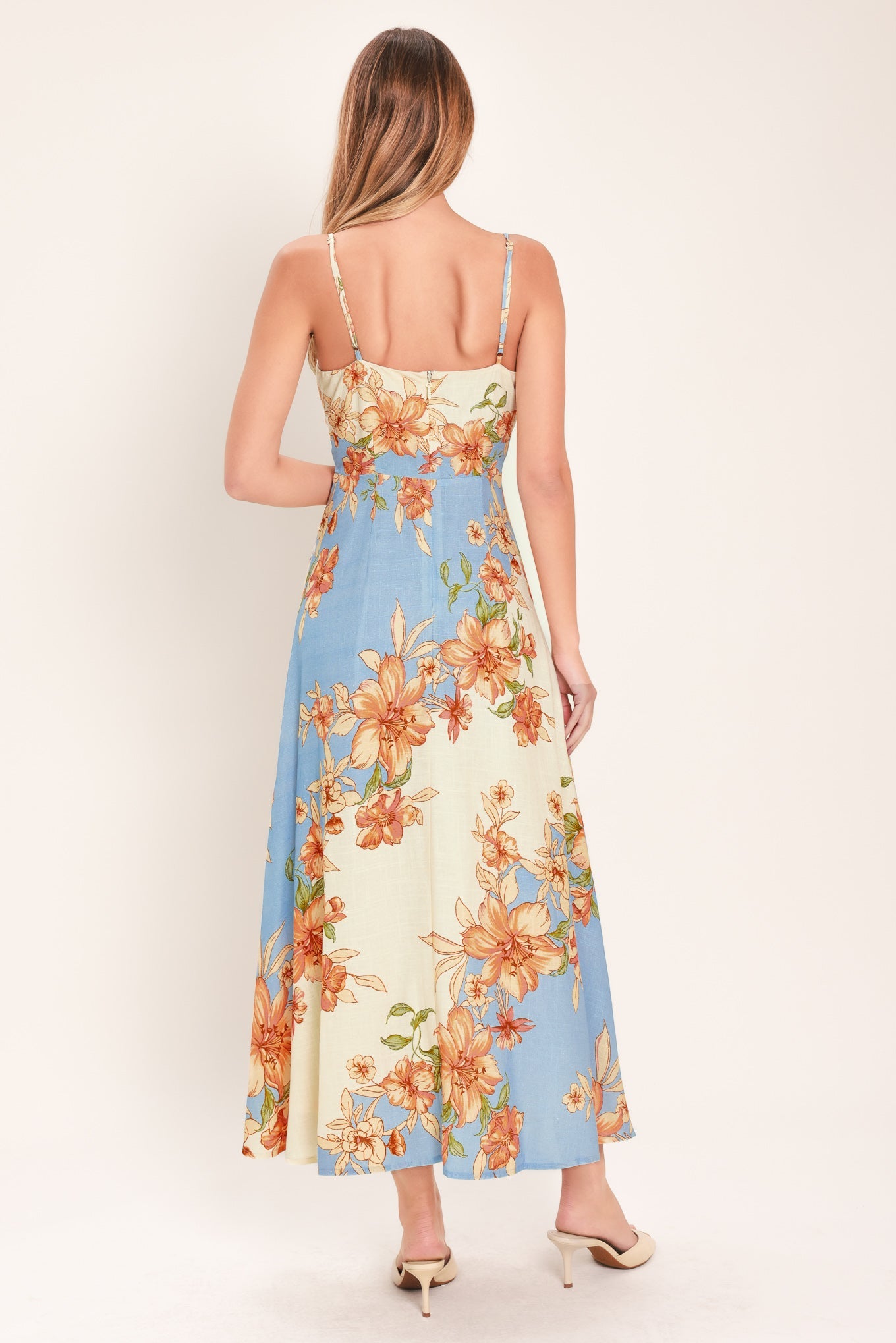 SUMMER SERENADE WOVEN MIDI DRESS - Flying Tomato - Flyclothing LLC