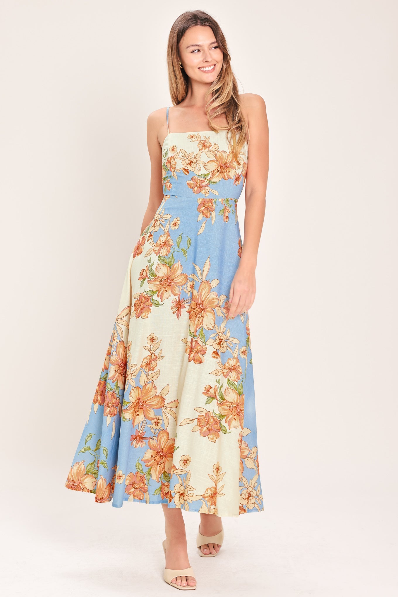 SUMMER SERENADE WOVEN MIDI DRESS - Flying Tomato - Flyclothing LLC