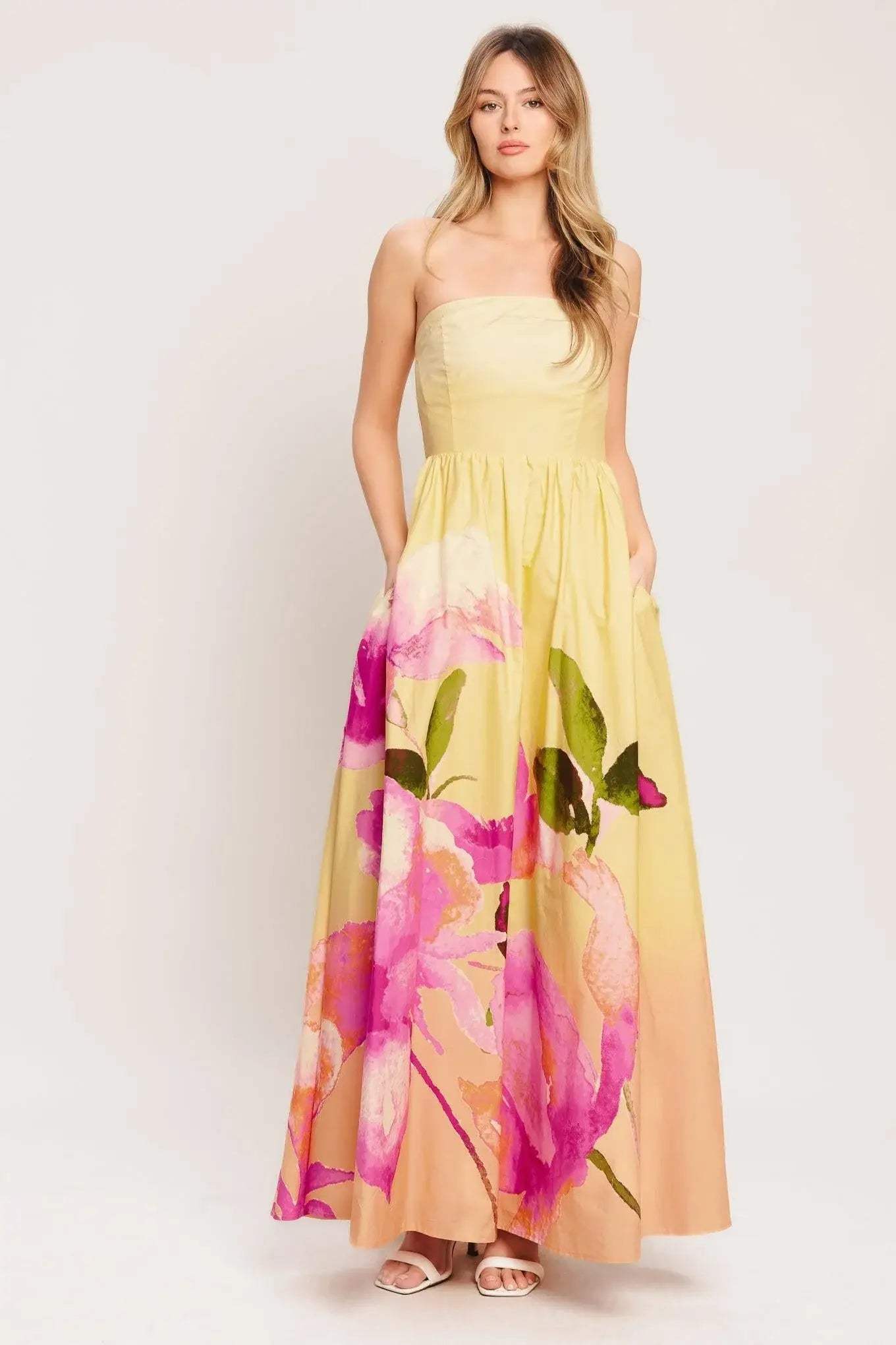 DREAMY OMBRE WOVEN MAXI DRESS - Flying Tomato - Flyclothing LLC