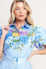 SPRINGTIME SWEETHEART WOVEN MIDI DRESS