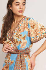 HAVANA HEAT WOVEN HI-LO MIDI DRESS - Flying Tomato - Flyclothing LLC