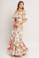 SWEET ESCAPE OFF SHOULDER MAXI DRESS - Flying Tomato - Flyclothing LLC