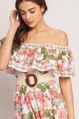 SWEET ESCAPE OFF SHOULDER MAXI DRESS - Flying Tomato - Flyclothing LLC