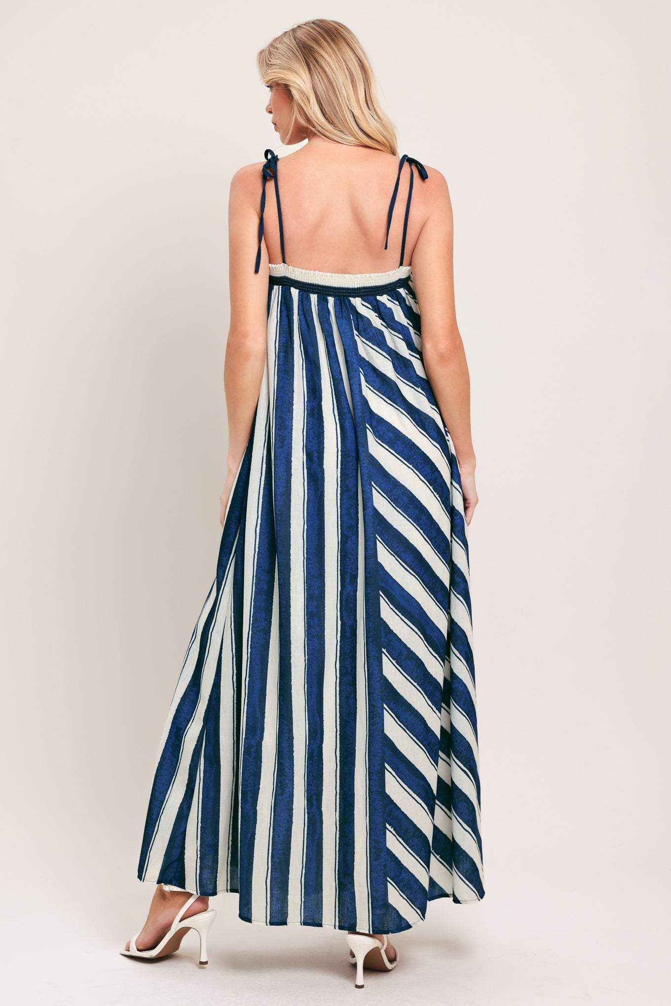 SEA RHYTHM WOVEN MAXI DRESS - Flying Tomato - Flyclothing LLC