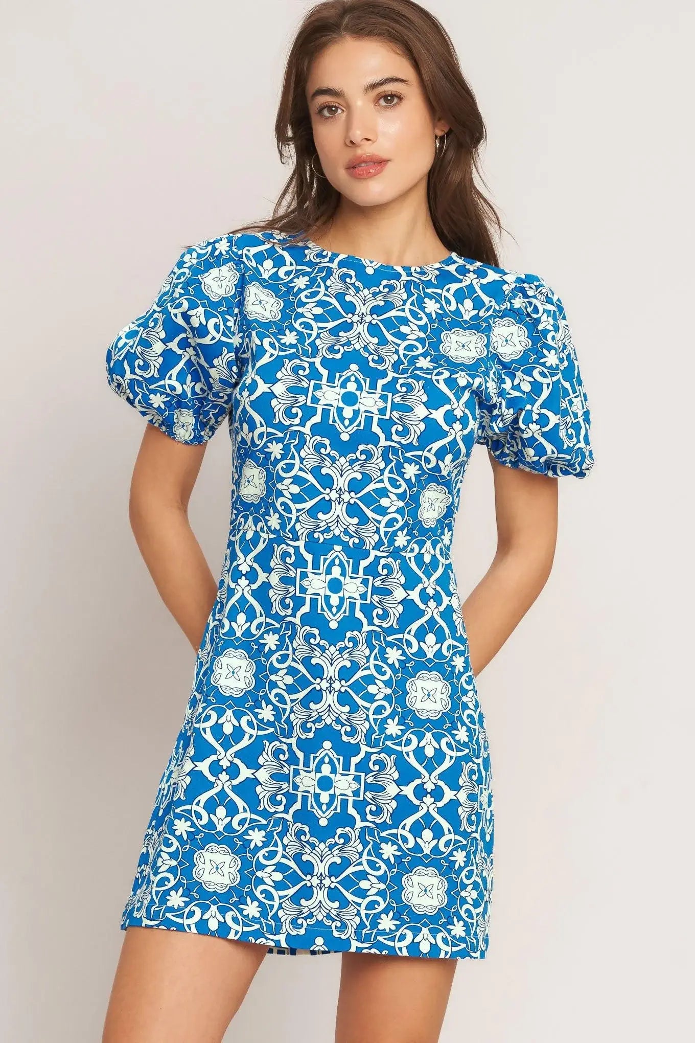 CITY VIBE WOVEN MINI DRESS - Flying Tomato - Flyclothing LLC