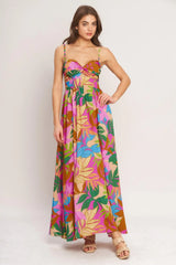TROPIC FIESTA WOVEN MAXI DRESS - Flying Tomato - Flyclothing LLC