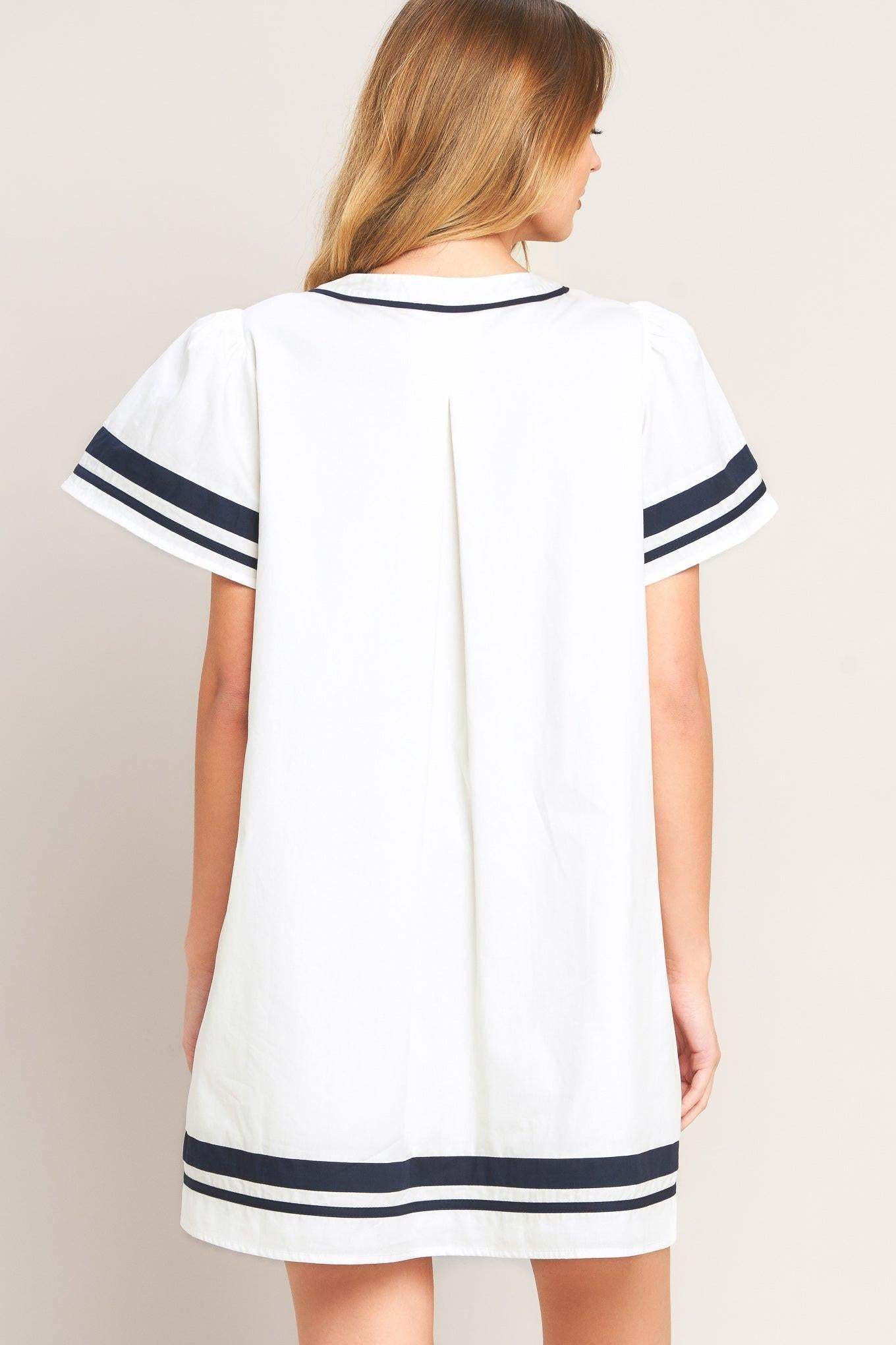 WEEKEND IN THE HAMPTONS WOVEN MINI DRESS - Flying Tomato - Flyclothing LLC