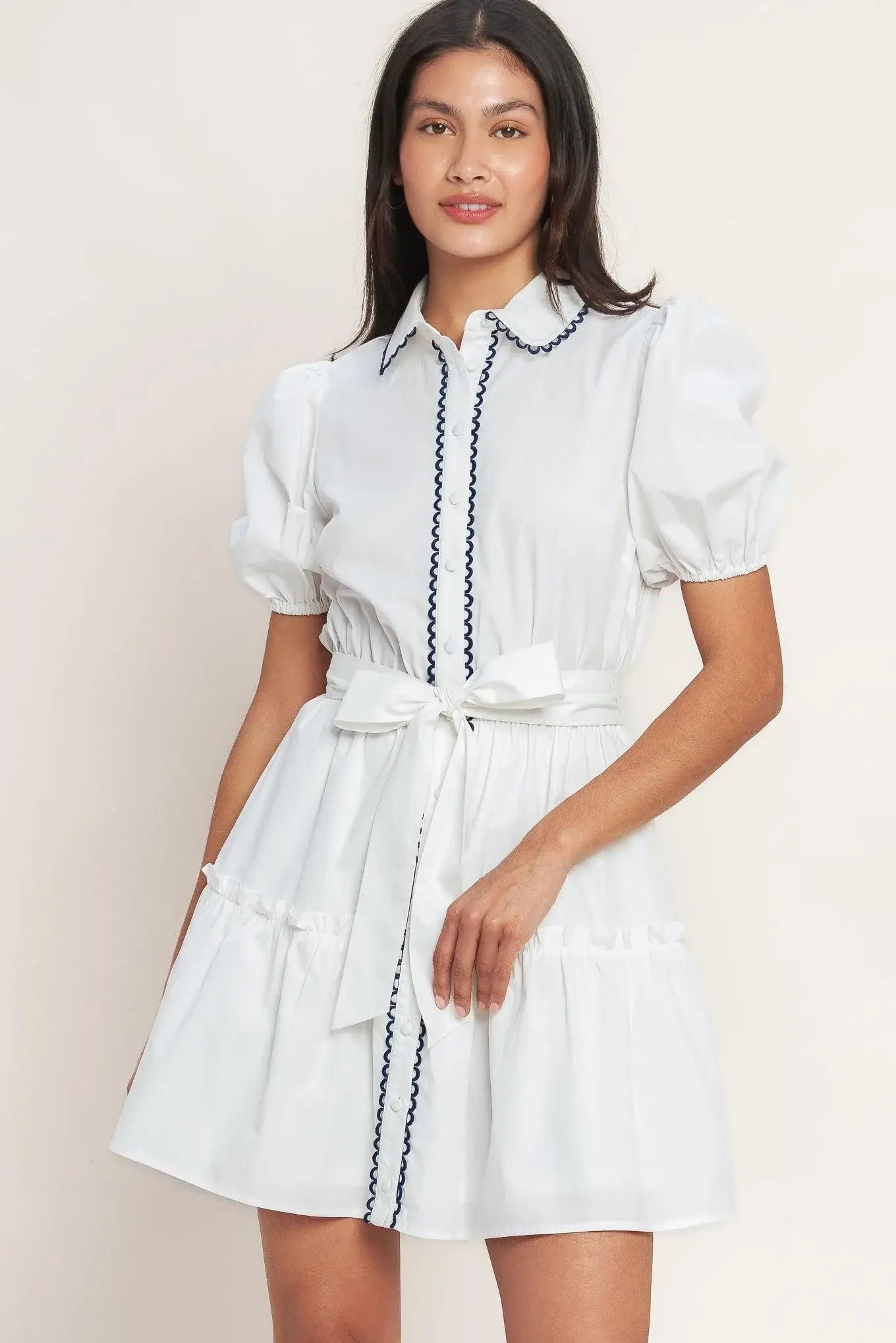 A LITTLE BIT LOVELY WOVEN MINI DRESS - Flying Tomato - Flyclothing LLC