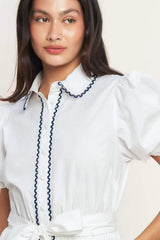A LITTLE BIT LOVELY WOVEN MINI DRESS - Flying Tomato - Flyclothing LLC