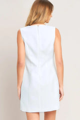 SWEET CITY CHARM WOVEN SHIFT DRESS - Flying Tomato - Flyclothing LLC