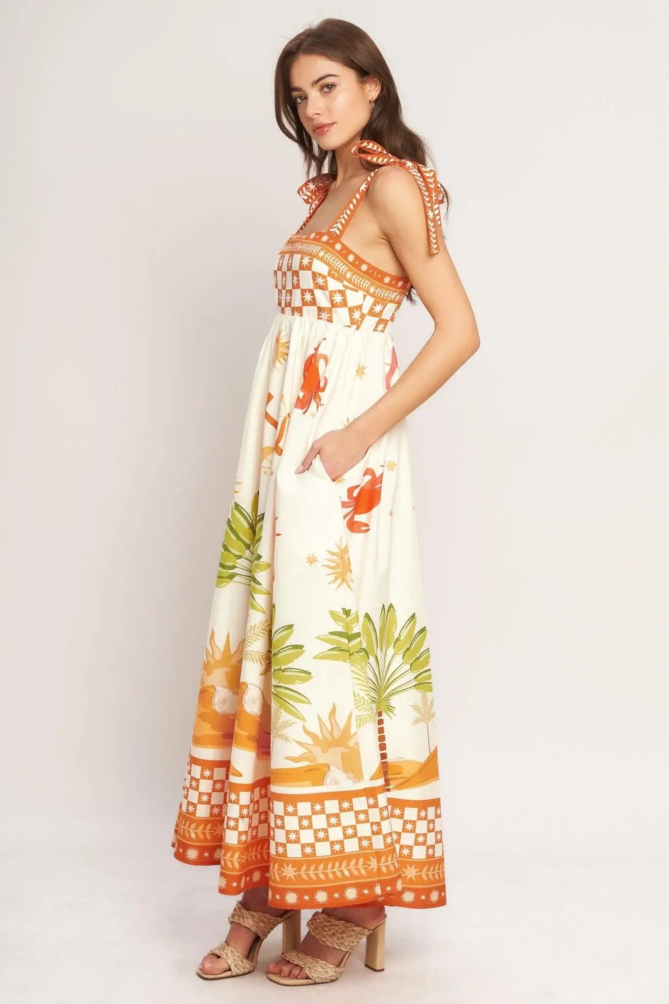 PALM COAST DREAM WOVEN MAXI DRESS - Flying Tomato - Flyclothing LLC