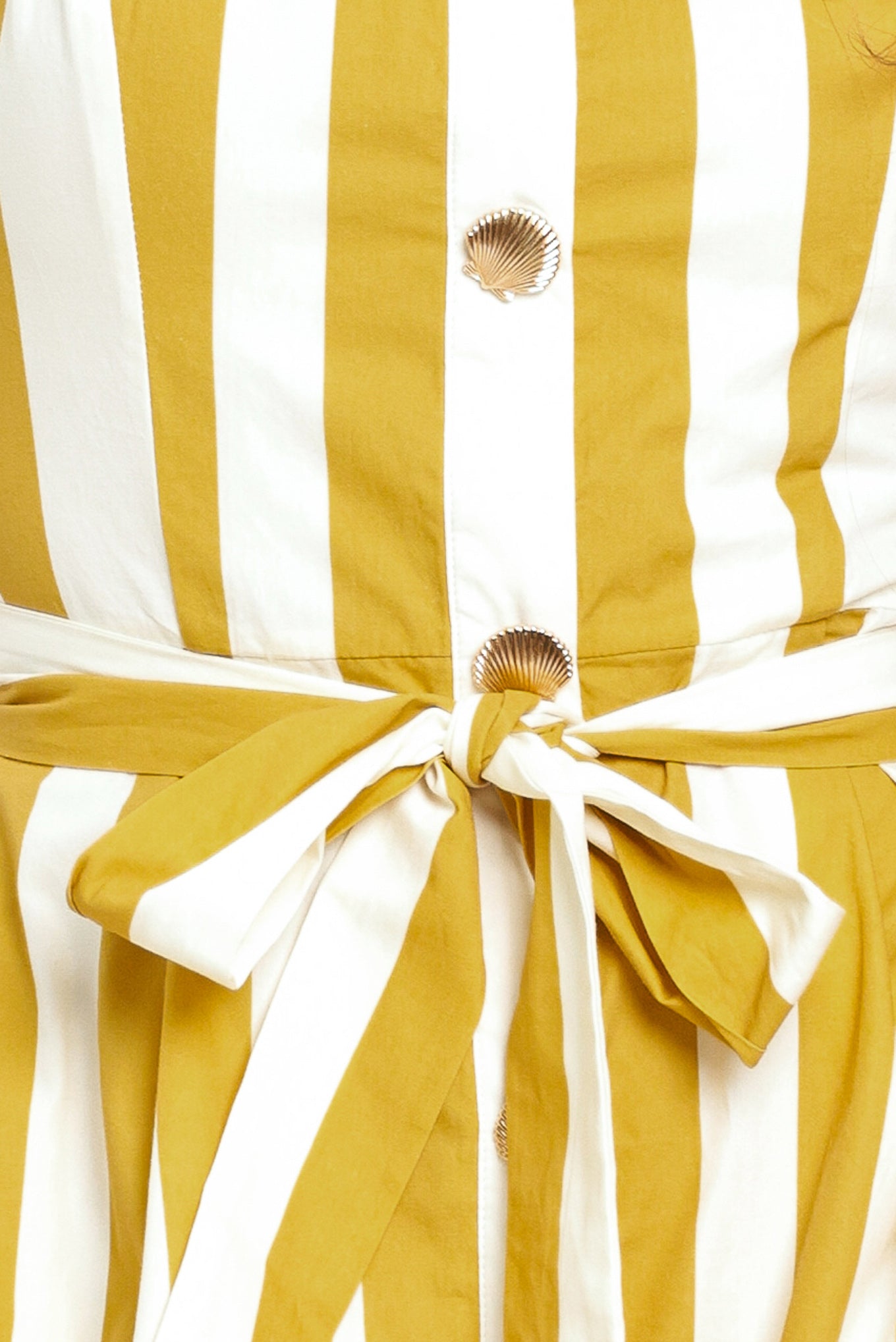 SUNSHINE STRIPE WOVEN MIDI DRESS