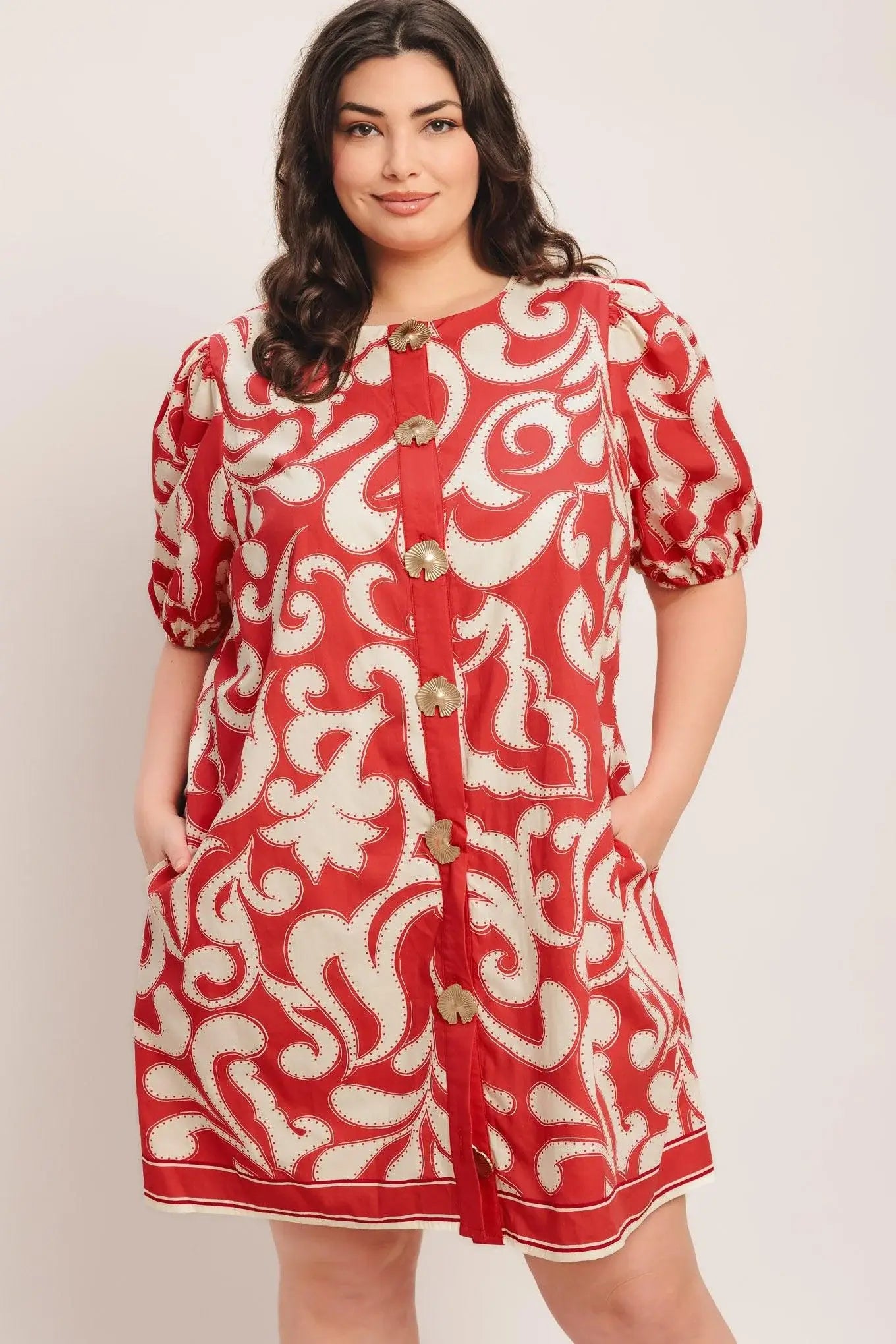 STRAIGHT & STRONG WOVEN MINI DRESS - Flying Tomato - Flyclothing LLC