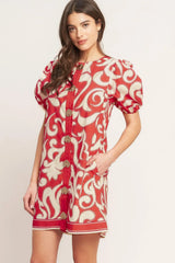 STRAIGHT & STRONG WOVEN MINI DRESS - Flying Tomato - Flyclothing LLC