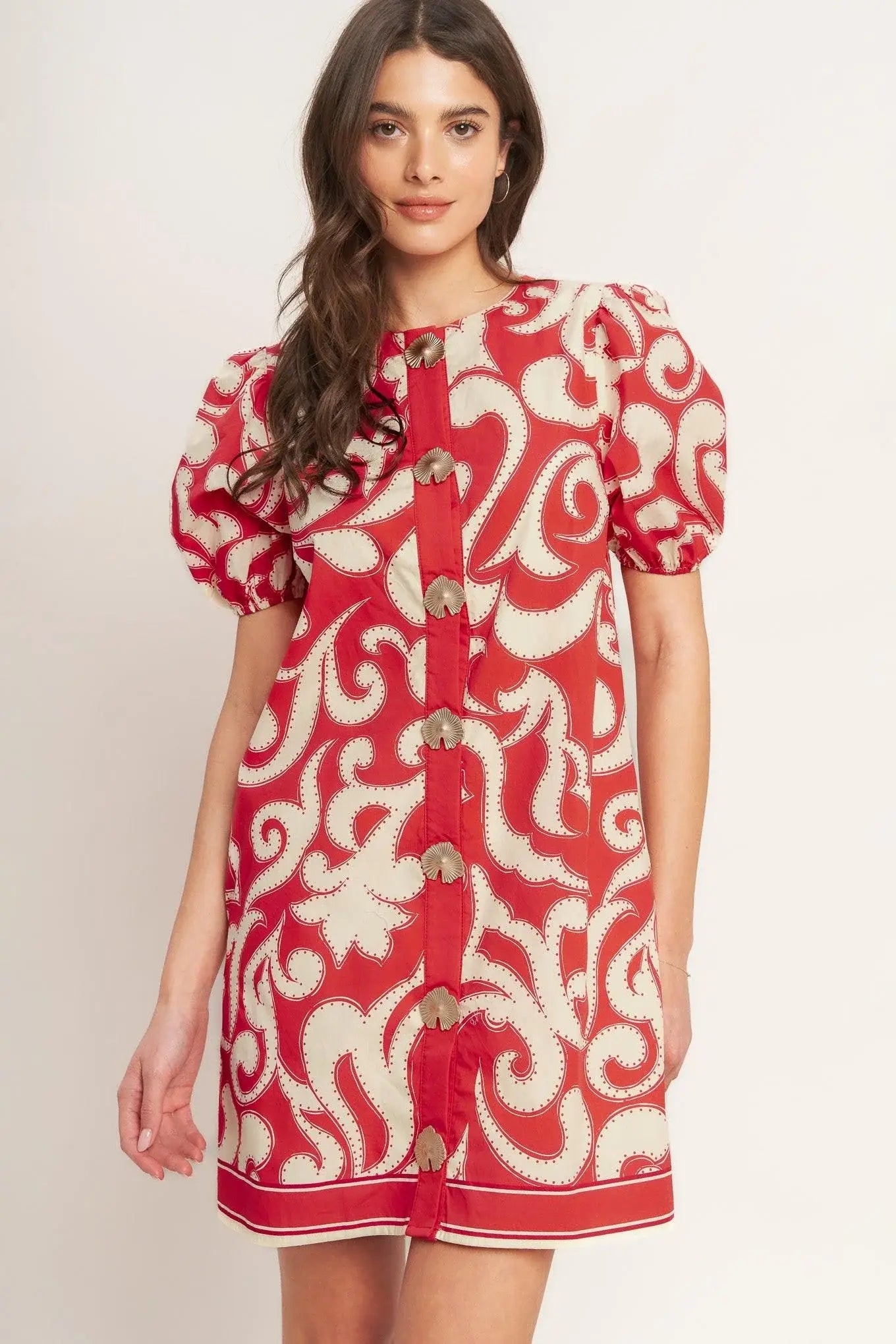 STRAIGHT & STRONG WOVEN MINI DRESS - Flying Tomato - Flyclothing LLC