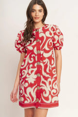 STRAIGHT & STRONG WOVEN MINI DRESS - Flying Tomato - Flyclothing LLC