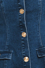 URBAN POLISH DENIM MINI DRESS - Flying Tomato - Flyclothing LLC