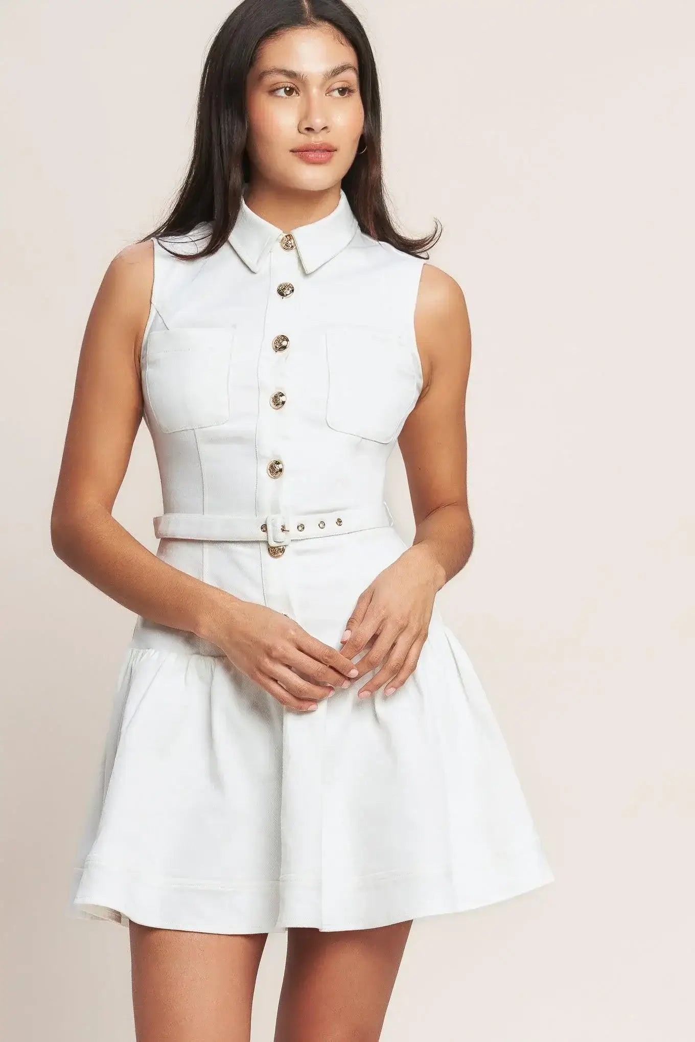 ON POINT MOMENT WOVEN MINI DRESS - Flying Tomato - Flyclothing LLC