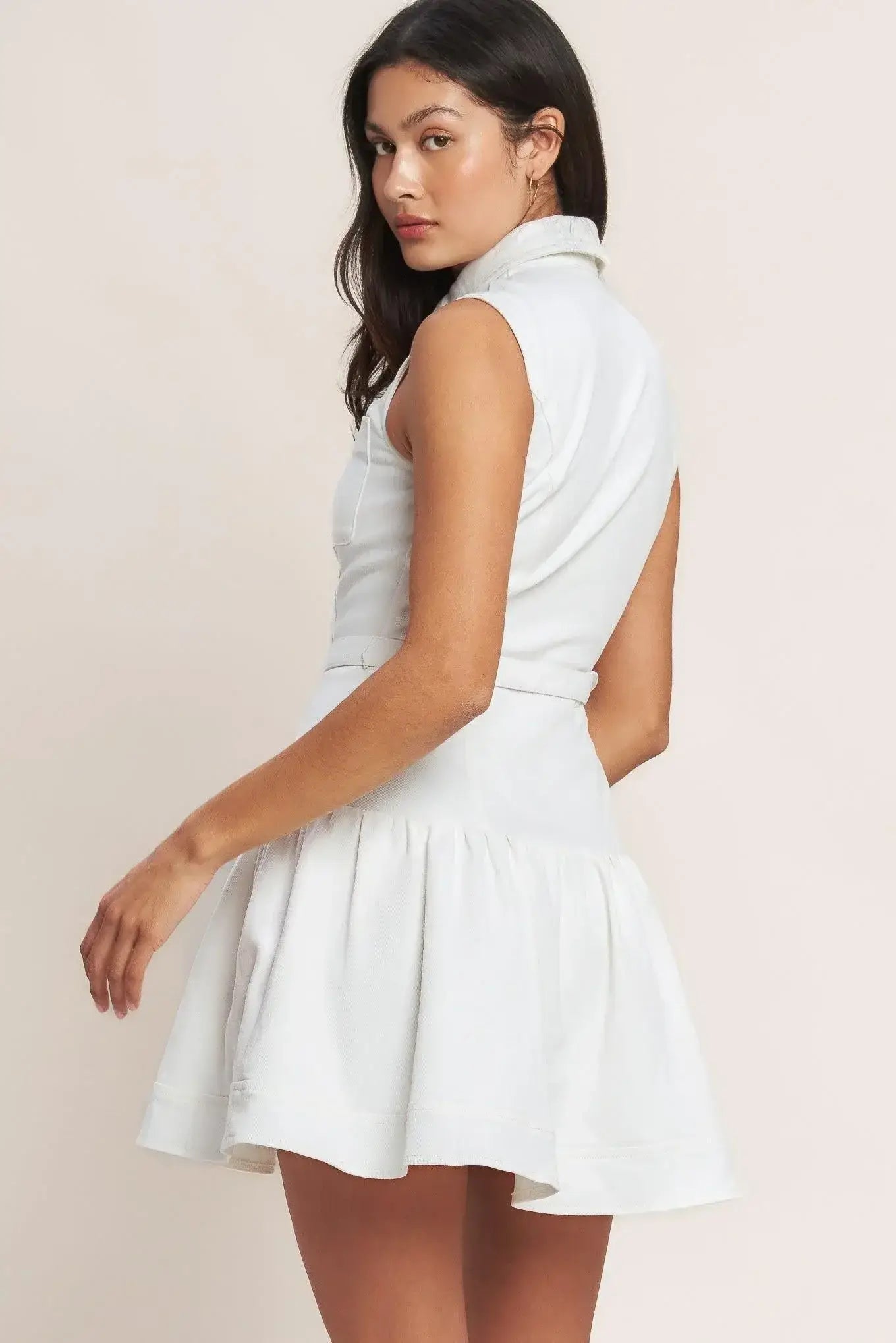 ON POINT MOMENT WOVEN MINI DRESS - Flying Tomato - Flyclothing LLC
