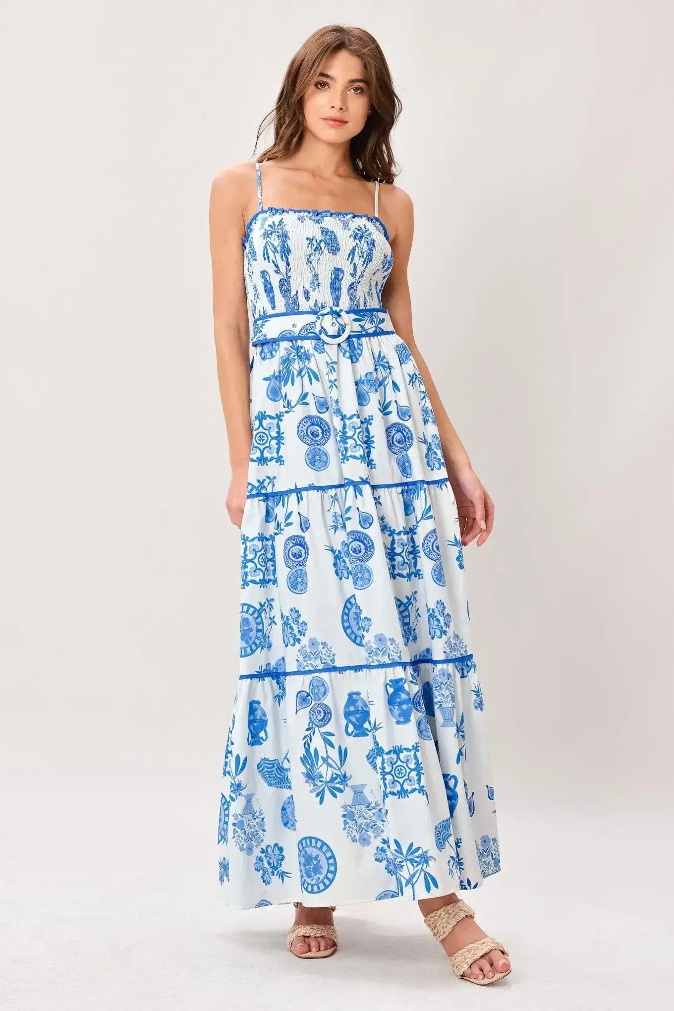 SANTORINI DREAM WOVEN MAXI DRESS - Flying Tomato - Flyclothing LLC